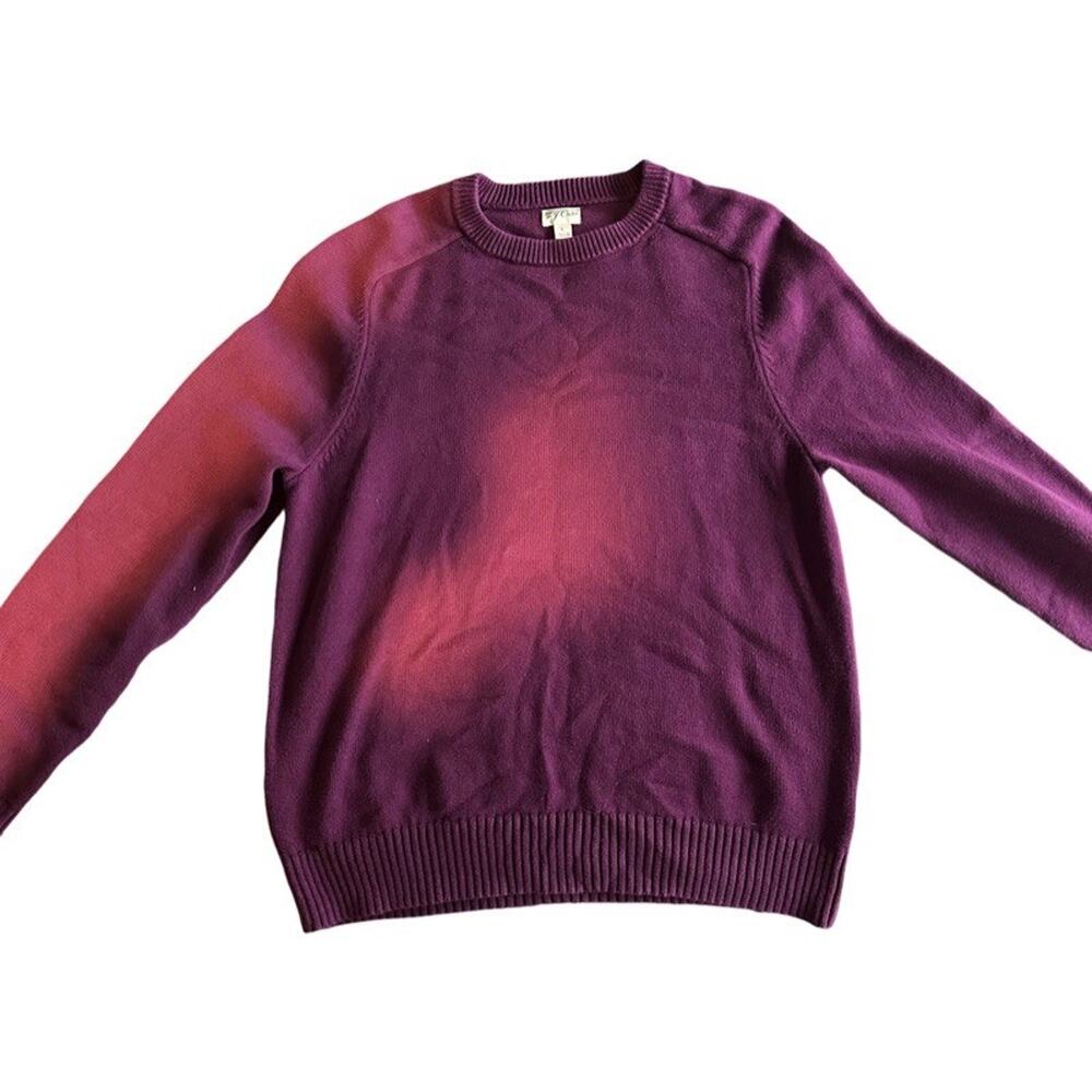 EUC J.Crew Knit for J.Crew Crewneck Sweater Mens Large Magenta